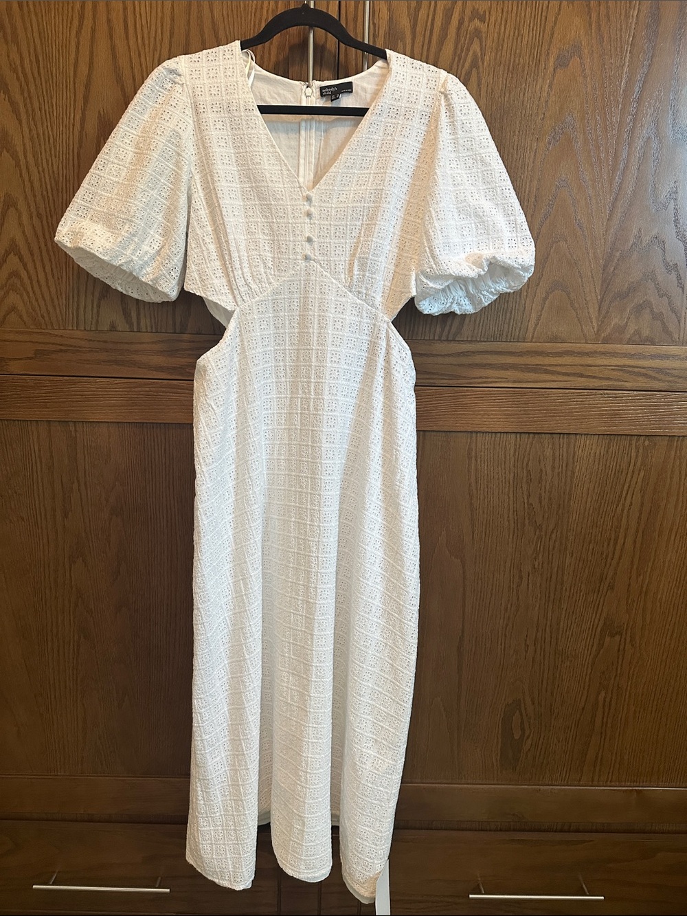 Nobody’s Child White Broderie Anglaise Midi dress